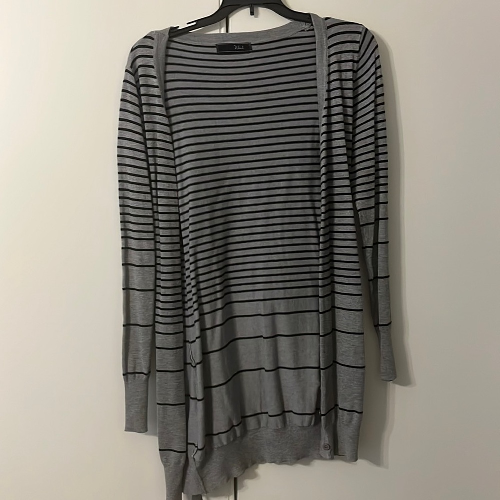 Wish cardigan black and white stripe